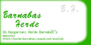 barnabas herde business card